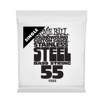 Preview van Ernie Ball 1355 Stainless Steel Electric Bass Strings Single .055