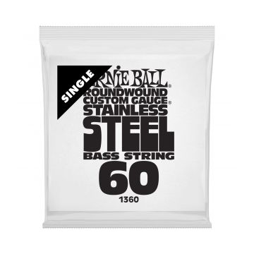 Preview van Ernie Ball 1360 Stainless Steel Electric Bass Strings Single .060