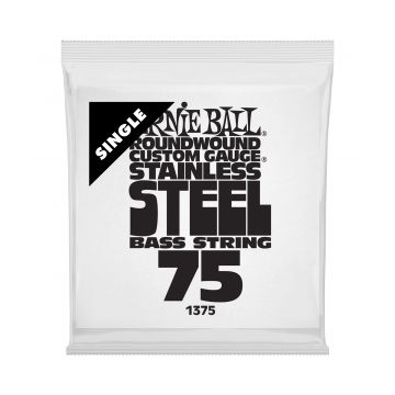 Preview of Ernie Ball 1375 Stainless Steel Electric Bass Strings Single .075
