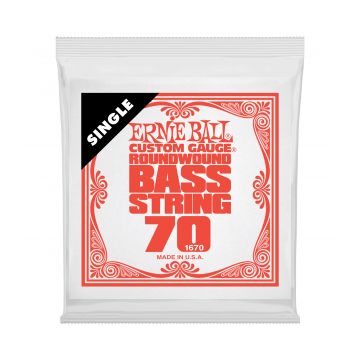 Preview of Ernie Ball 1670 Nickel Wound Electric Bass String Single .070