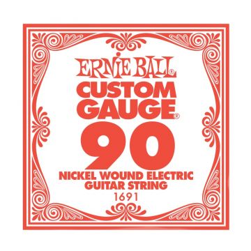 Preview of Ernie Ball 1691! Nickel Wound SMALL BALL-END Electric String Single  .090 32.75&quot; TAPER