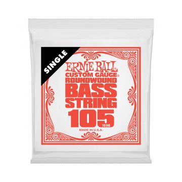Preview of Ernie Ball 1698 Nickel Wound Electric Bass String Single  .105
