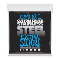 Thumbnail of Ernie Ball 2249 Extra Slinky Stainless Steel Wound Electric Guitar Strings - 8-38 Gauge