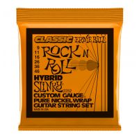 Thumbnail of Ernie Ball 2252 Hybrid Slinky Classic Rock n Roll Pure Nickel Wrap Electric Guitar Strings - .009 - .046
