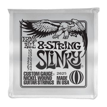 Preview van Ernie Ball 2625 Slinky 8 string  Nickel plated steel