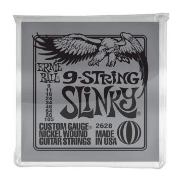 Preview of Ernie Ball 2628 9-String Super Slinky Nickel plated steel