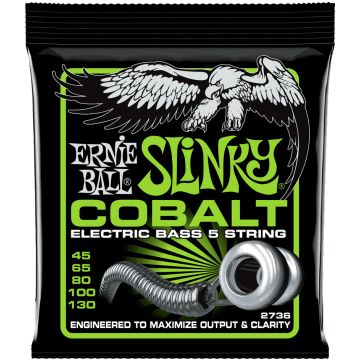 Preview van Ernie Ball 2736 Slinky Bass 5 Cobalt Bass