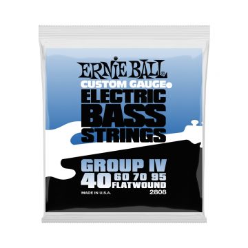 Preview van Ernie Ball 2808 Flatwound Group IV Electric Bass Strings - 40-95 Gauge