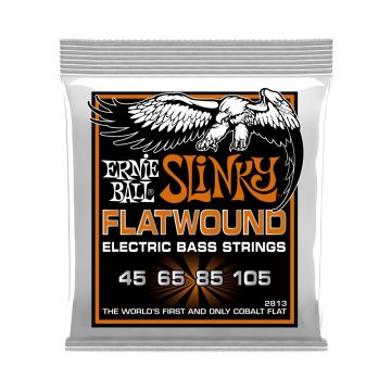 Preview of Ernie Ball 2813 Hybrid Slinky Flatwound Electric Bass Strings - 45-105 Gauge