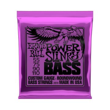 Preview of Ernie Ball 2831 Power Slinky Nickel Wound Electric Bass Strings - 55-110 Gauge