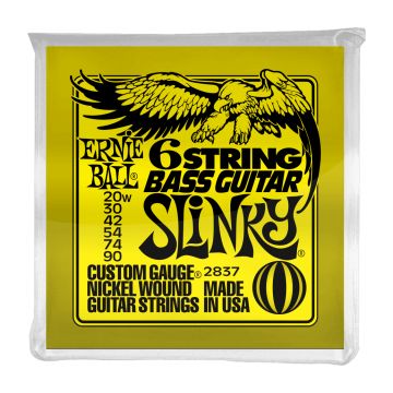 Preview of Ernie Ball 2837 Slinky 6-String w/ small ball end 29 5/8 scale Bass ( baritone)