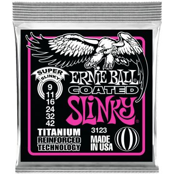 Preview of Ernie Ball 3123 Super Slinky  Coated titanium