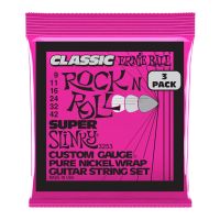 Thumbnail of Ernie Ball 3253 Super Slinky  Classic Rock n Roll Pure Nickel 3-Pack
