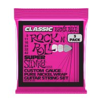 Thumbnail van Ernie Ball 3253 Super Slinky  Classic Rock n Roll Pure Nickel 3-Pack