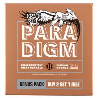 Thumbnail van Ernie Ball 3316 3-pack Paradigm Medium Light Phosphor Bronze Acoustic Guitar Strings - 12-54 Gauge