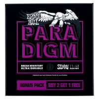 Thumbnail van Ernie Ball 3370 3 pack Paradigm Power Slinky  Electric Guitar Strings - 11-48 Gauge