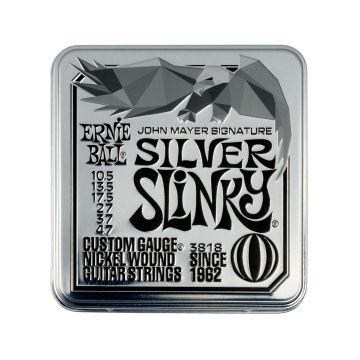 Preview of Ernie Ball 3818 JOHN MAYER SILVER SLINKY SIGNATURE ELECTRIC GUITAR STRINGS 3-PACK