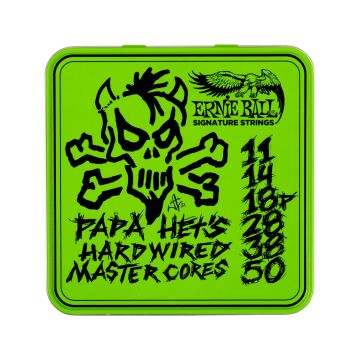 Preview van Ernie Ball 3821 PAPA HET&#039;S HARDWIRED MASTER CORE SIGNATURE ELECTRIC GUITAR STRINGS 3-PACK