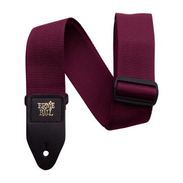 Preview of Ernie Ball 4047 Burgundy Polypro Guitar Strap