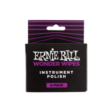 Preview of Ernie Ball 4278 WONDER WIPES INSTRUMENT POLISH 6 PACK
