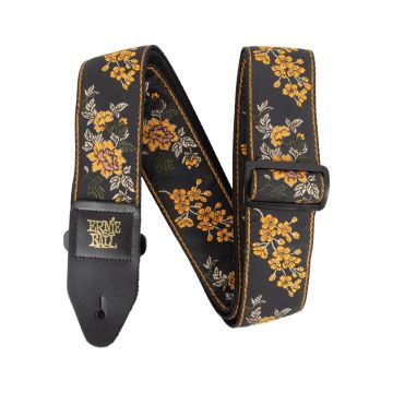 Preview of Ernie Ball 5363 CLASSIC JACQUARD GUITAR STRAP/BASS STRAP - TANGERINE BLOSSOM