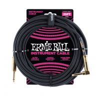 Thumbnail of Ernie Ball 6058 25&#039; Braided Straight / Angle Instrument Cable - Black