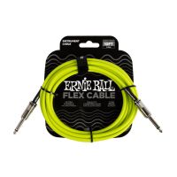 Thumbnail van Ernie Ball 6414 FLEX INSTRUMENT CABLE STRAIGHT/STRAIGHT 10FT - GREEN