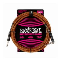 Thumbnail of Ernie Ball 6470 10&#039; BRAIDED INSTRUMENT CABLE STRAIGHT/ANGLE 10FT - PUMPKIN PIE
