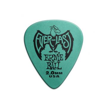 Preview of Ernie Ball 9196 2.0mm Teal Everlast Pick