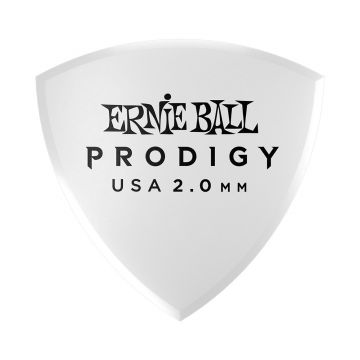 Preview of Ernie Ball 9338 2.0mm White large rounded triangle Prodigy Pick