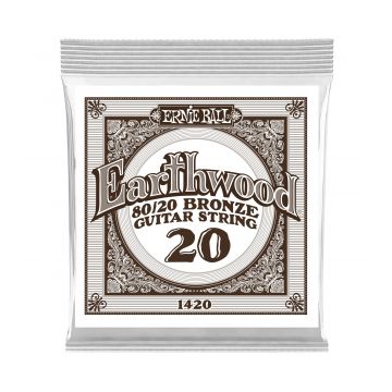 Preview of Ernie Ball P01420 Earthwood 80/20 Bronze Acoustic Guitar String .020