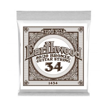 Preview of Ernie Ball P01434 Earthwood 80/20 Bronze Acoustic Guitar String .034
