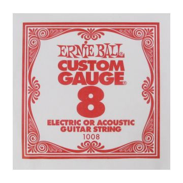 Preview van Ernie Ball eb-1008 Single Nickel plated steel