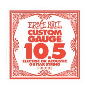 Preview of Ernie Ball eb-10105 Single PLAIN STEEL ELECTRIC OR ACOUSTIC