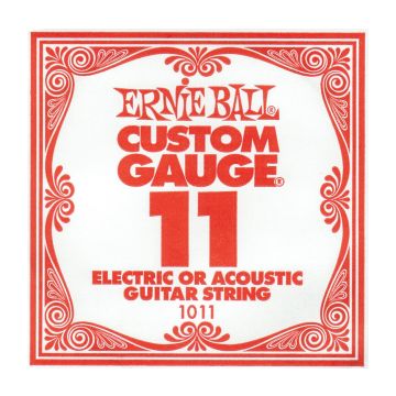 Preview of Ernie Ball eb-1011 Single PLAIN STEEL ELECTRIC OR ACOUSTIC