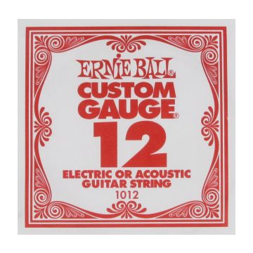 Preview of Ernie Ball eb-1012 Single PLAIN STEEL ELECTRIC OR ACOUSTIC