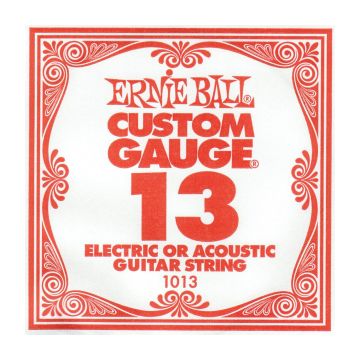 Preview of Ernie Ball eb-1013 Single PLAIN STEEL ELECTRIC OR ACOUSTIC
