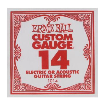 Preview of Ernie Ball eb-1014 Single PLAIN STEEL ELECTRIC OR ACOUSTIC