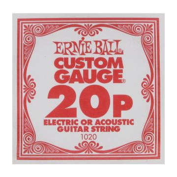 Preview van Ernie Ball eb-1020 Single Nickel plated steel