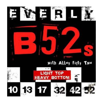 Preview van Everly 9220 B52&#039;s ELECTRIC 10-52 Light top Heavy bottom Alloy 52 magnetic strings