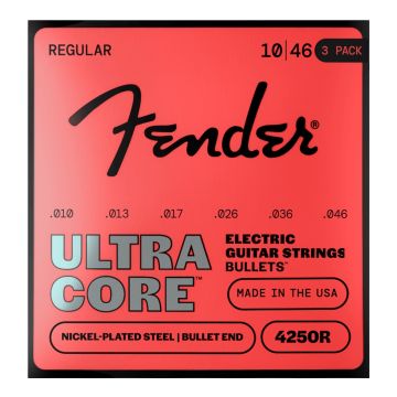 Preview of Fender 4250R-3PK UltraCore&trade; Nickel plated, Bullet-end 10/46 (3-Pack)