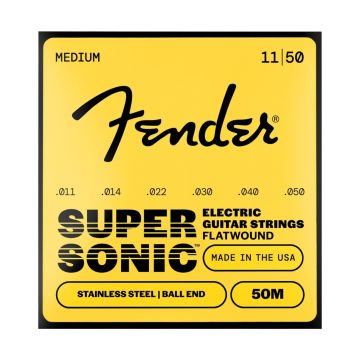 Preview of Fender 50M SuperSonic&trade; stainless flatwound 11-50
