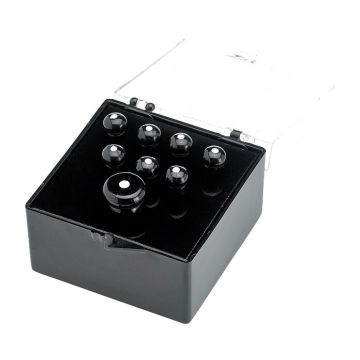 Preview of Fender 990402006 Bridge Prins Black / White dot