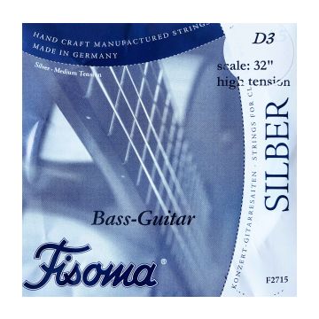 Preview of Fisoma F2717 Classical 4 string Bass Guitar  32&quot;scale  Ball end High tension in Higher octave B1E2A2D3 tuning
