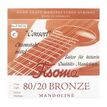 Preview van Fisoma F3021C Consort 80/20 single pair of E strings for mandoline.