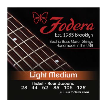 Preview of Fodera N28125TBXL Light Medium Nickel, 6 string Tapered B Extra long scale