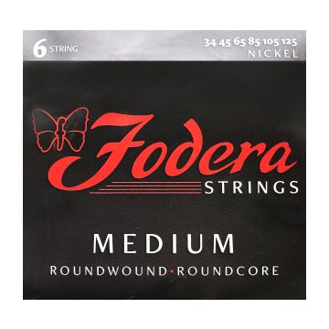 Preview of Fodera N34125 Medium Nickel, 6 string