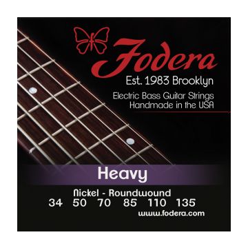 Preview van Fodera N34135TB Heavy Nickel, 6 string Tapered B