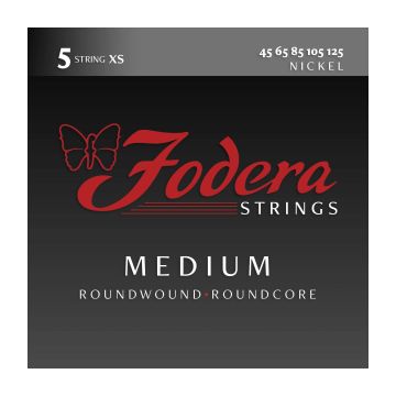 Preview of Fodera N45125XS  Medium Nickel, 5 string EXTRA SHORT SCALE 30.75&rdquo; taper