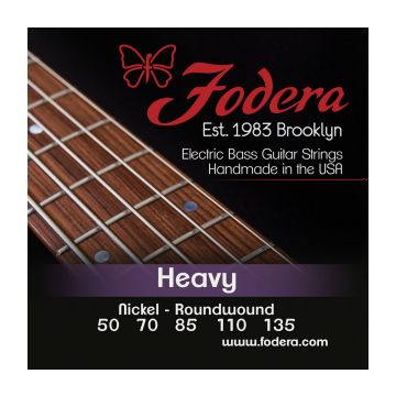 Preview van Fodera N50135XL Heavy Nickel, 5 string Extra long scale